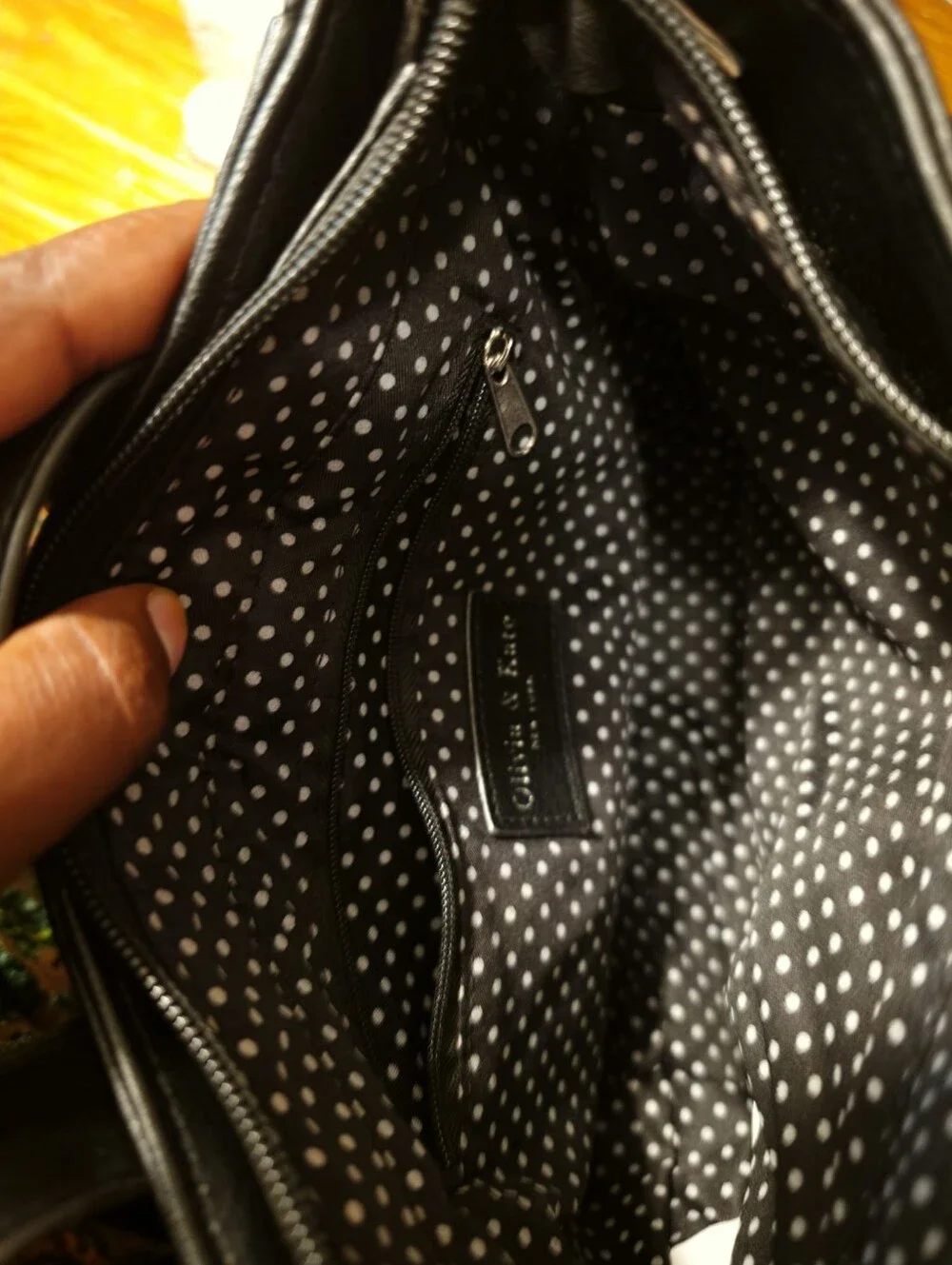 Black Leather Satchel with Dual Carry Straps